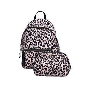 Kate Spade Chelsea Spotted Leopard Backpack & Cosmetic Case